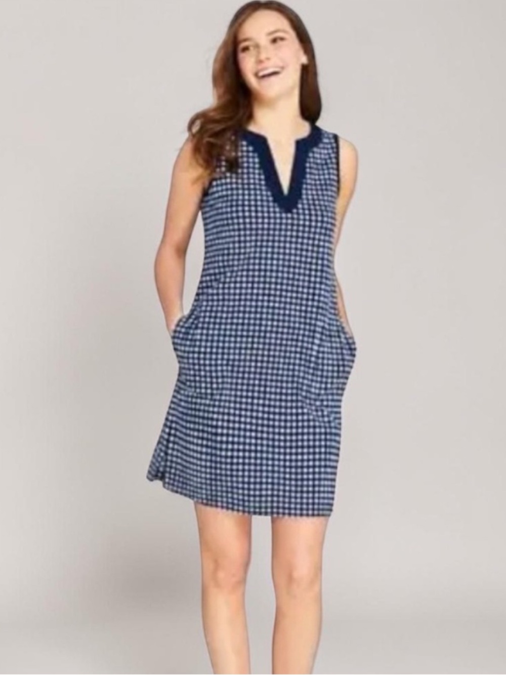 Draper James x Lands End Gingham Dress